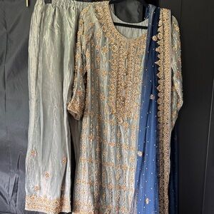 Elegant Embroidered Suit with Dupatta